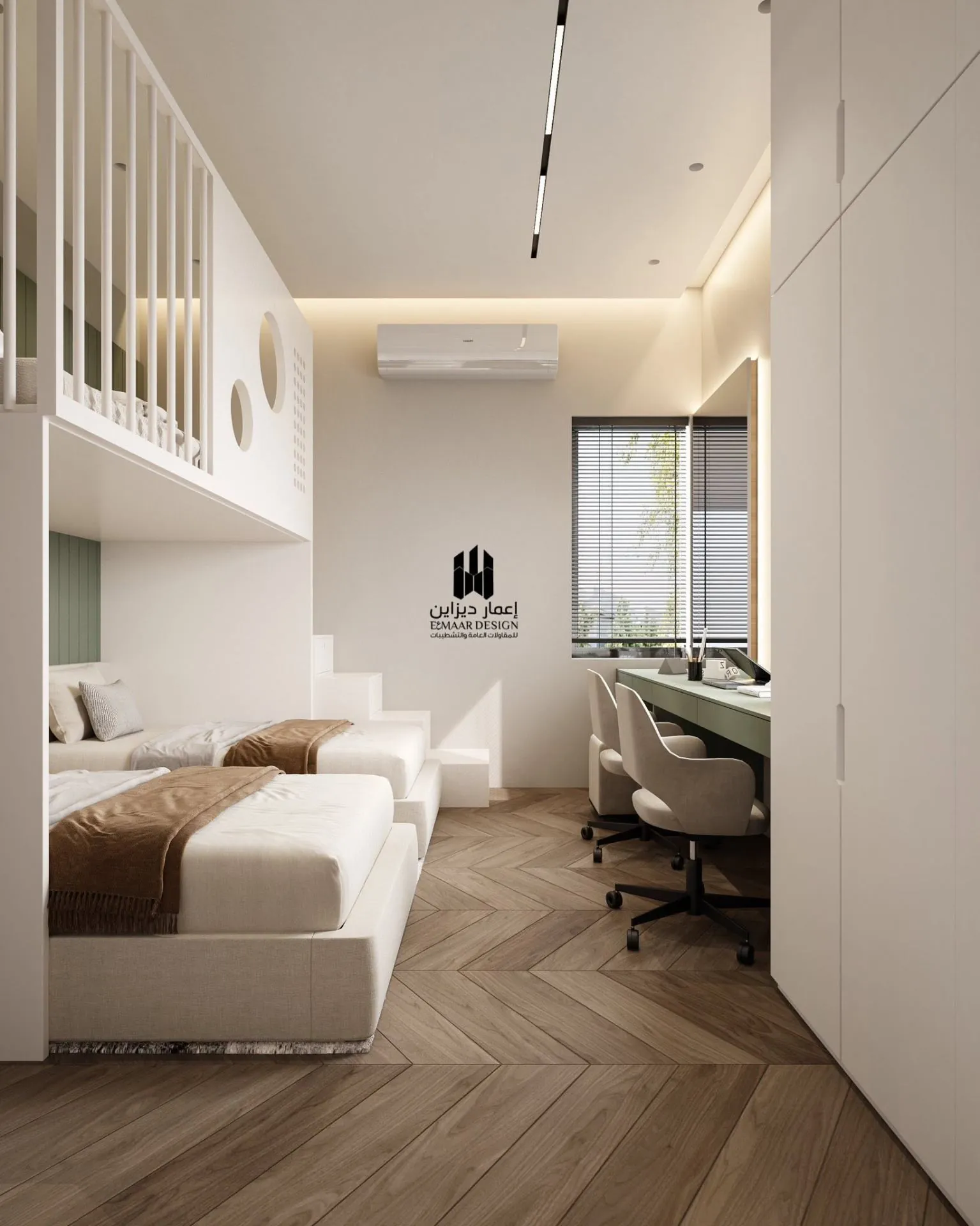 North Coast Villa — Boys' Room with Triple Beds - 2