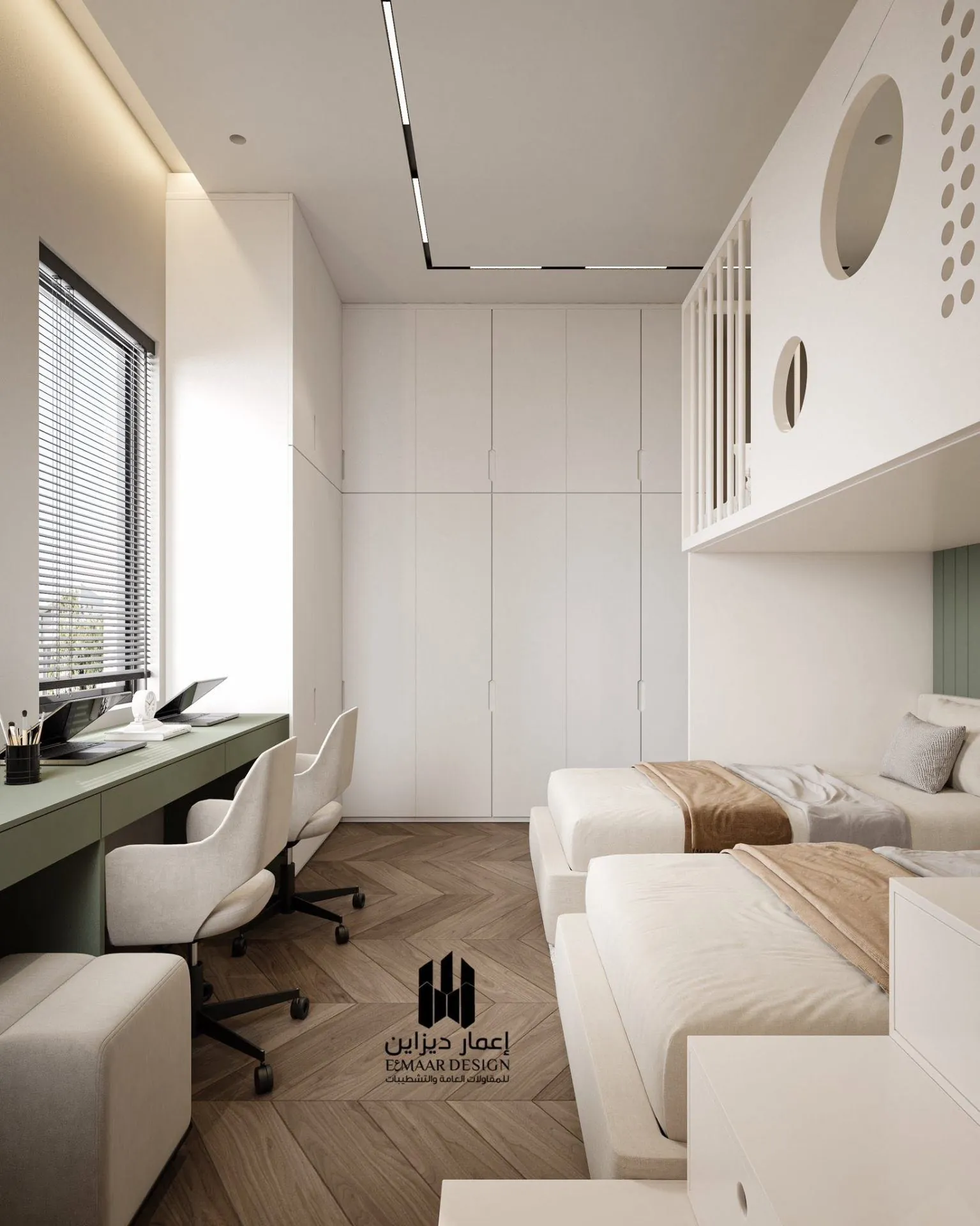 North Coast Villa — Boys' Room with Triple Beds - 3
